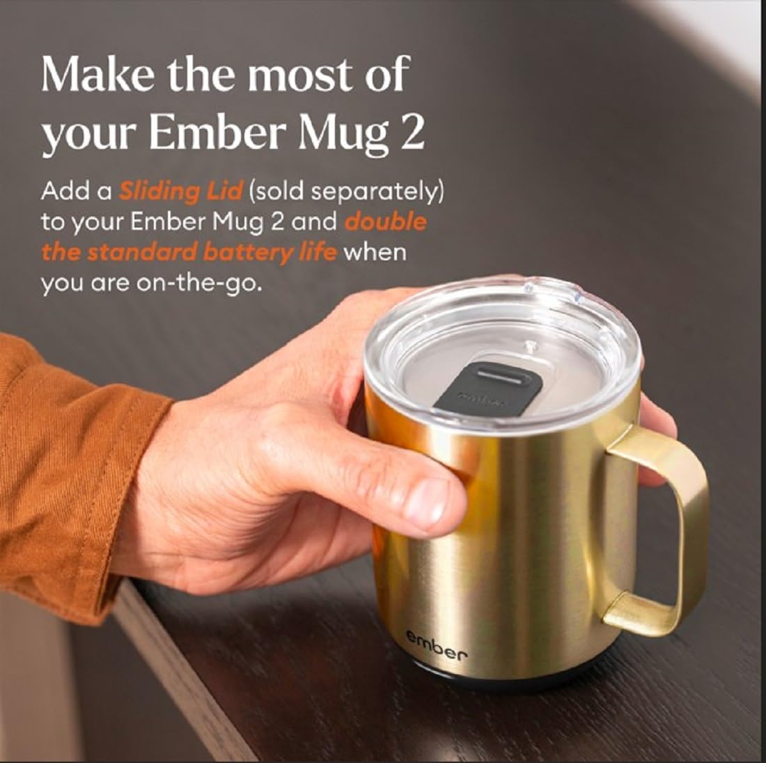 Ember Temperature Control Smart Mug 2, 10 Oz, App-Controlled