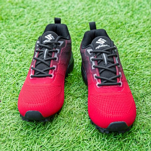 Image of Men's Trail Running Shoes Lightweight Breathable Walking Hiking Sneakers Outdoor Athletic Tennis Cross Training Shoes