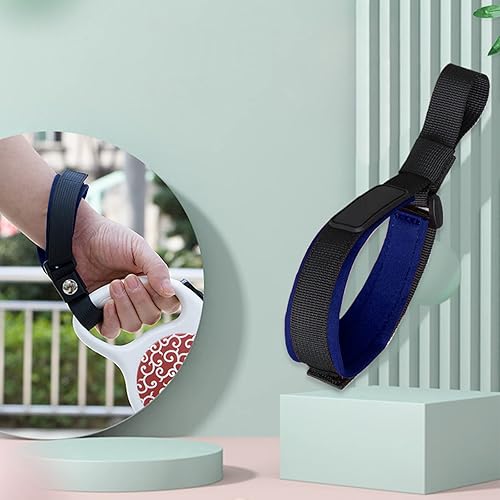 Miniatura 5 de Correa de muñeca retráctil para perro, manos libres, ajustable, azul rey