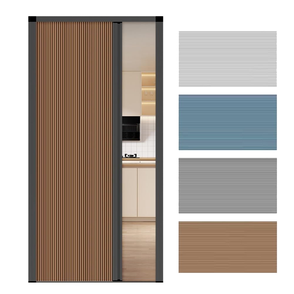 Puerta Acordeón Interior A Medida, Puerta Plegable Corredera para Armario con Marco De Aluminio para Dormitorio, Baño Y Cocina