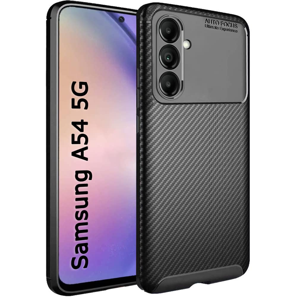 TheGiftKart Rugged Carbon Fibre Armor Back Cover Case for Samsung Galaxy A54 5G | Shockproof & Protective | Stunning Minimalist Design Back Case Cover for Samsung Galaxy A54 5G (Black) (B0BYD9SZGM) Amazon Price History, Amazon Price Tracker