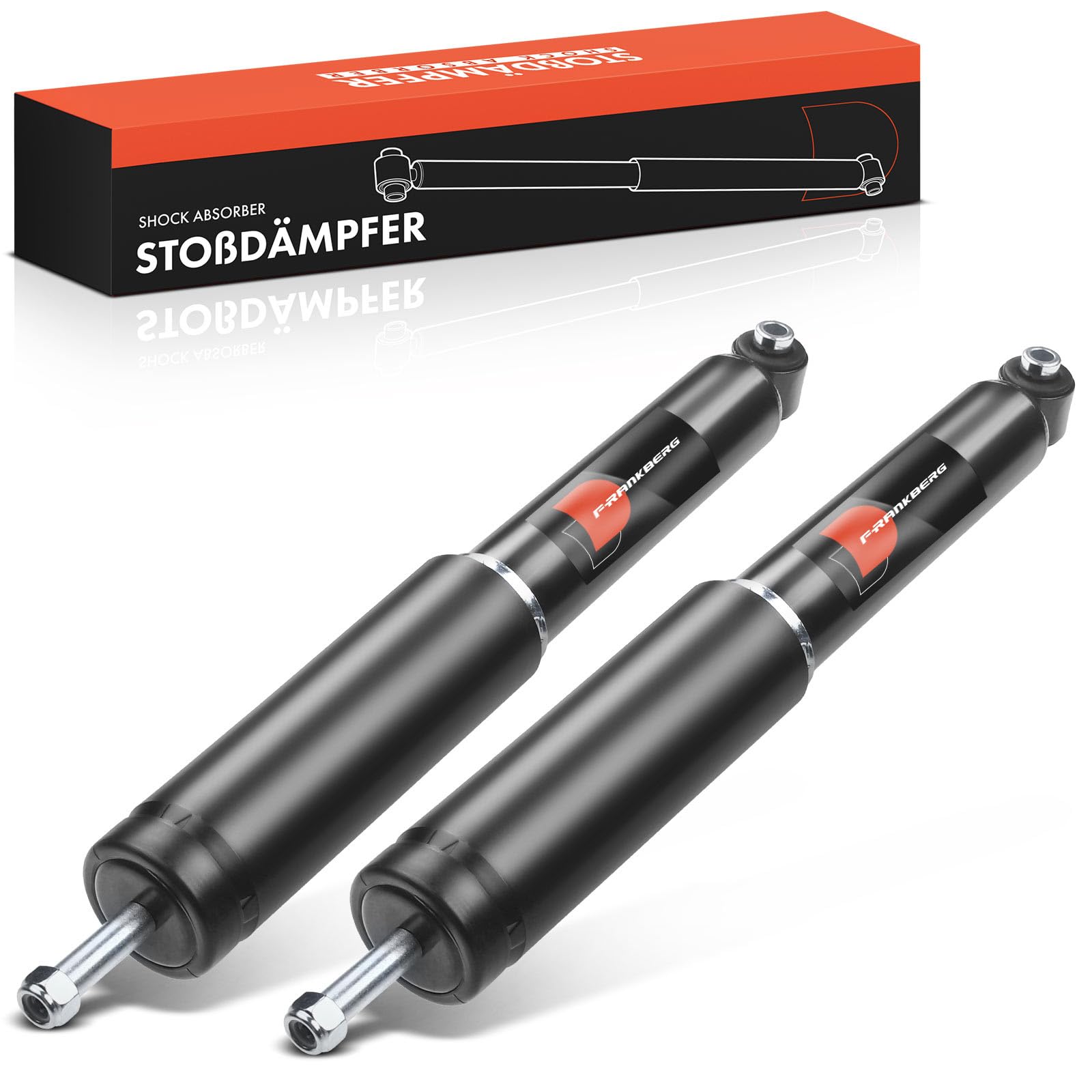 Frankberg 2x Stossdämpfer Stoßdämpfer Hinten Links Rechts 405mm Gasdruck