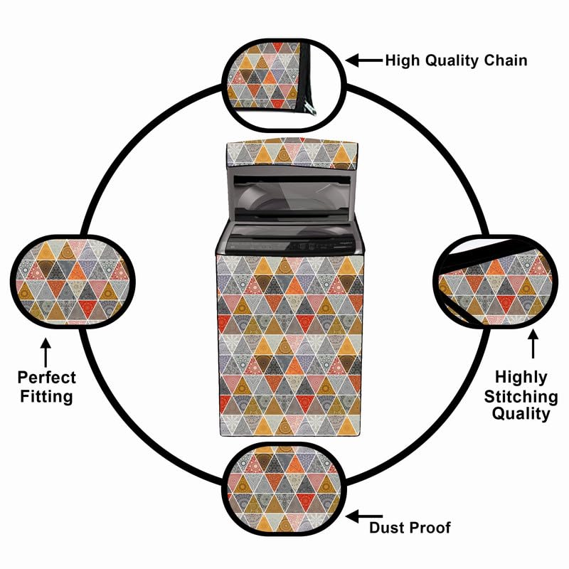 Image of Fully Automatic Top Load Washing Machine Cover Suitable For Samsung, Lg, Godrej, Whirlpool 6.5Kg, 7Kg, 7.5Kg, 8Kg, 9Kg, 10Kg, 11Kg ( 58Dx60Wx94H ), Waterproof Cover, Tarbuj.