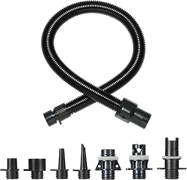 Swonder Paddle Board Pump Adapter Set, 3.3 FT Air Hose with 7 Nozzles Fit for Inflatable Paddleboard, Boat, Tent, Kayak, Compatible with All Swonder Electric Air Pumps