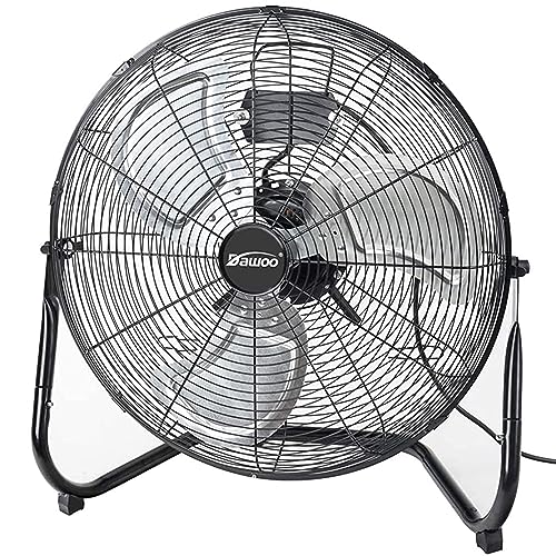 DAWOO Ventilateur de Sol 50cm Brasseur d'air de à 3 Vitesses Avec Fonction d'inclinaison 125W...