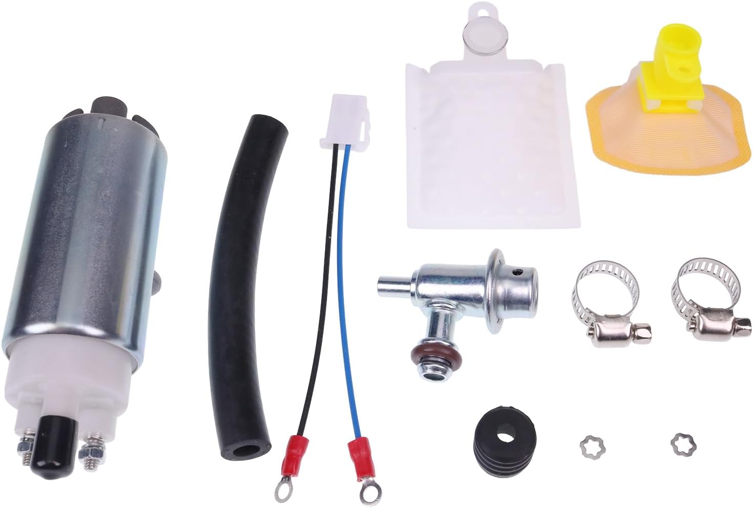 In-Tank EFI Fuel Pump w/Regulator Compatible with Suzuki GSXR600 2001-2003, GSXR750 2000-2003, GSXR1000 2001-20004, Hayabusa SV650/1000 Vstrom 650/1000 15100-35F20 15100-35F00 15100-35FV0