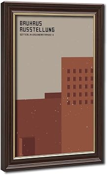 Bauhaus Architecture 1923 Art Print Ausstellung Weimar Juli Sept Exhibition Poster Geometric Posters Prints Canvas Deco Paintings Vintage Wall Art For Offices Living Rooms And Bedrooms Hanging Frame 8