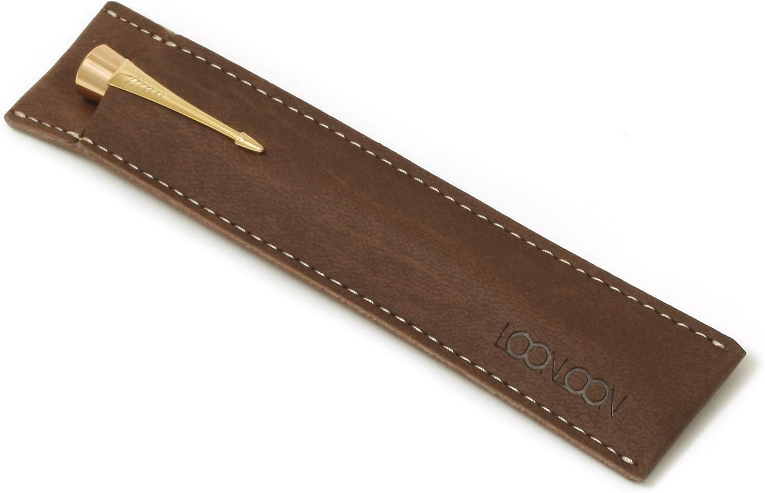 Amazon.co.jp: LOONLOON ペンケース 1本用 スタンダード ブラウン