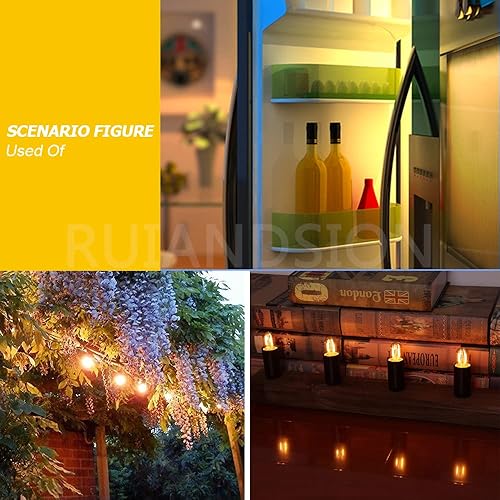 Miniatura 9 de Ruiandsion Bombilla LED E14 de 110 V, 1,6 W, ahorro de energía, repuesto para refrigerador, campana extractora, máquina de coser, color blanco