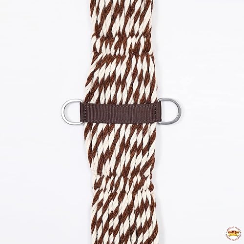Miniatura 3 de HILASON Horse Girth Western Wool 27 Strand Breathable Saddle Cinch Stainless Steel  Cinch  Girth Strap for Horses  Back Cinch for Western Saddle