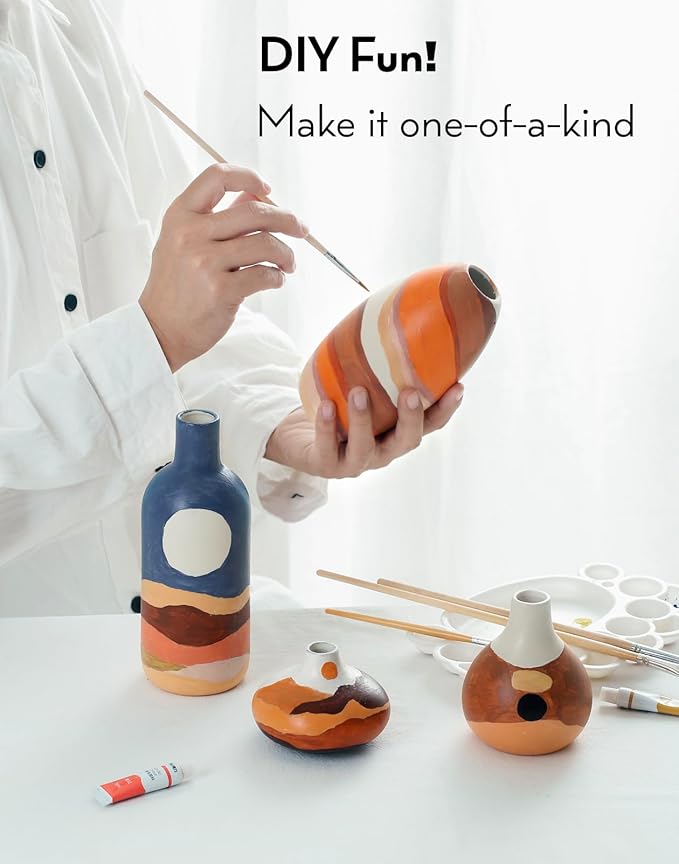 Boho Pampas Grass Vase Set | Home Decor DIY