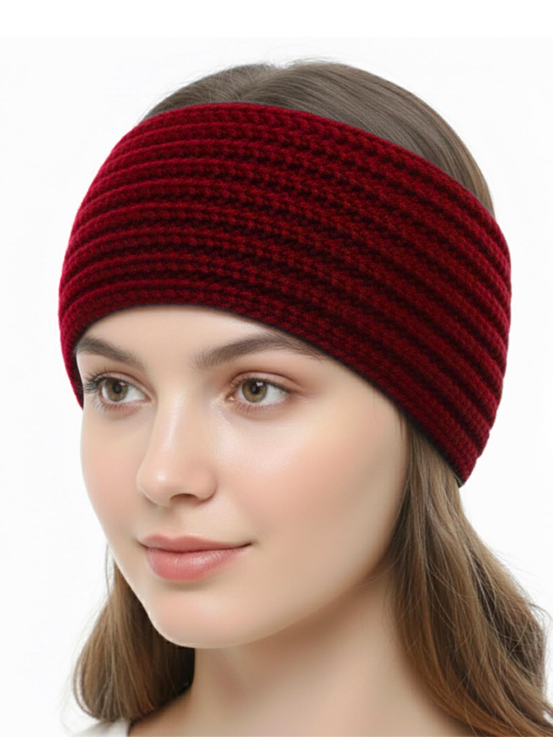 Ear Headband for Men and Women Winter Unisex Muffs for Women and Men Headband Woolen Knitted Ear Cover for Men Head Band Accessories for Cold EarWarmer-image-2