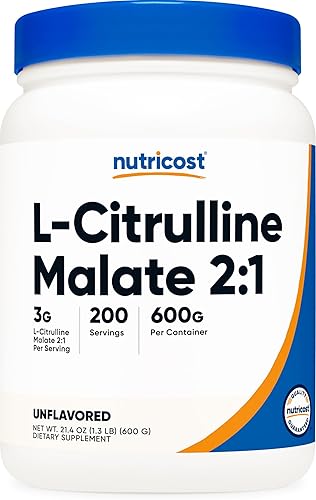 Polvo de L-citrulina Nutricost L-Citruline Malate 1 Polvo de L-citrulina Nutricost L-Citruline Malate 1