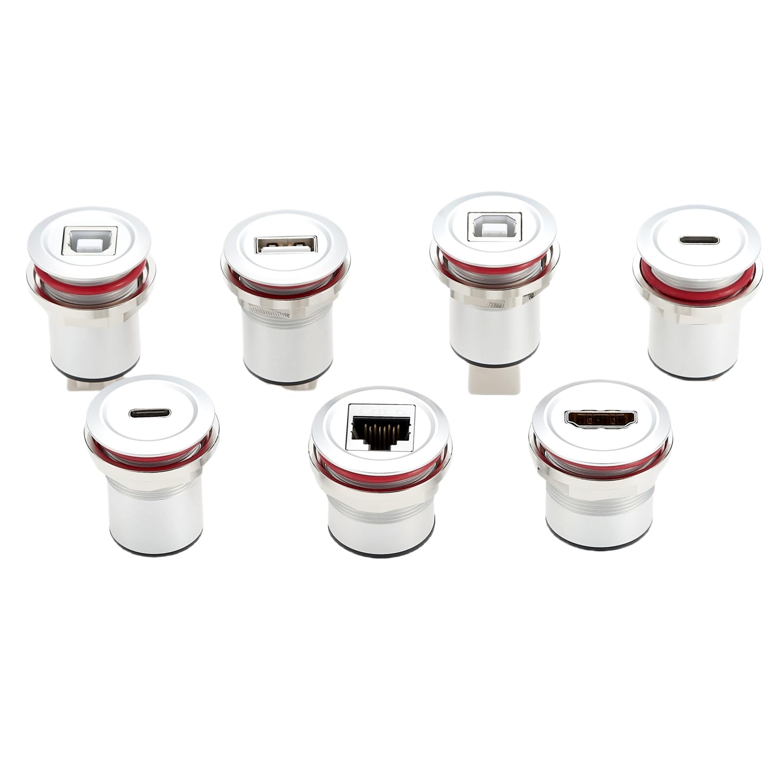 Adapter do montażu na panelu podtynkowym HDMI 4K przy 30 Hz HDMI 1.4 żeński na żeński prosty przedłużacz gniazdo gwintowane złącze do telewizora laptopa PC monitora projektora odtwarzacza