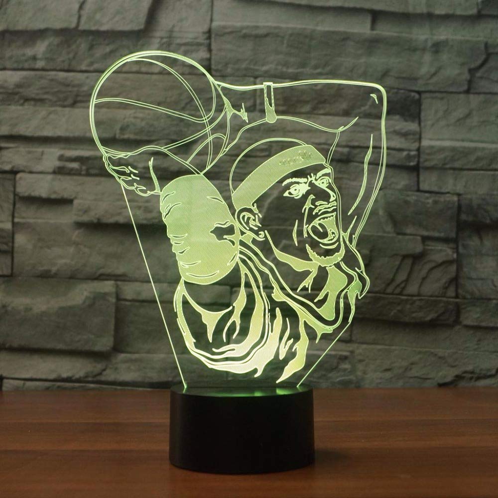 Illusion 3D Basketball LED Lampe Art Déco Lampe Lumières LED