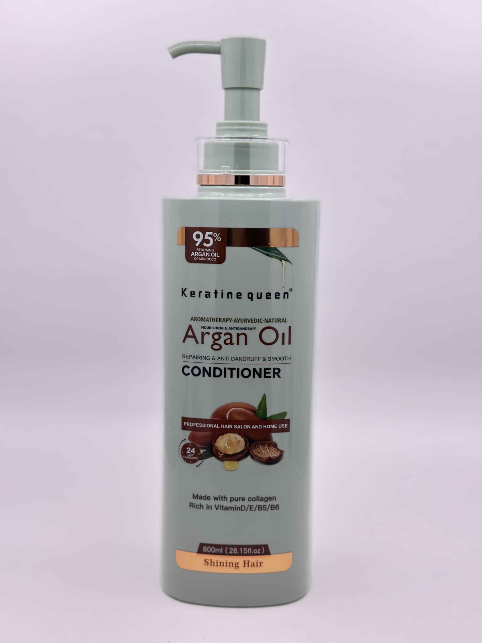 Keratine queen Argan Oil Conditioner | 95% Natural | Nourishing & Antidandruff | 28.15 oz