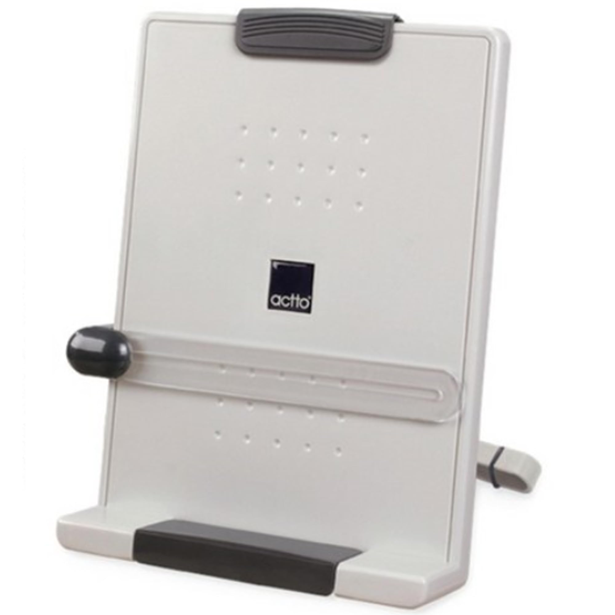 Book Stand for Reading, Adjustable Book Stand, Desktop Document Holder with Elastic Clips