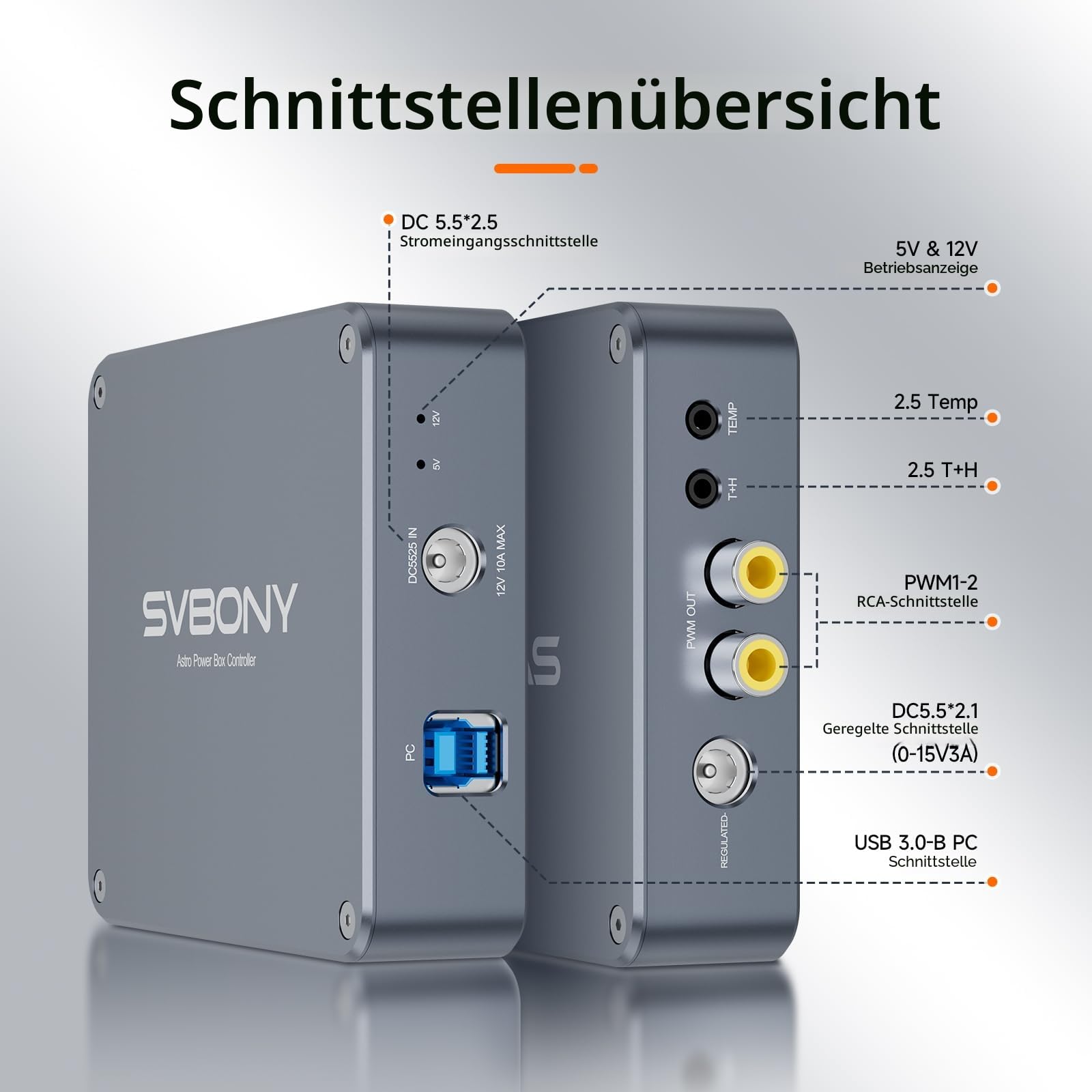 Svbony SV241 PRO Teleskop Power Management Box USB3.0 DC Stromversorgung Controller Adapter Astronomie