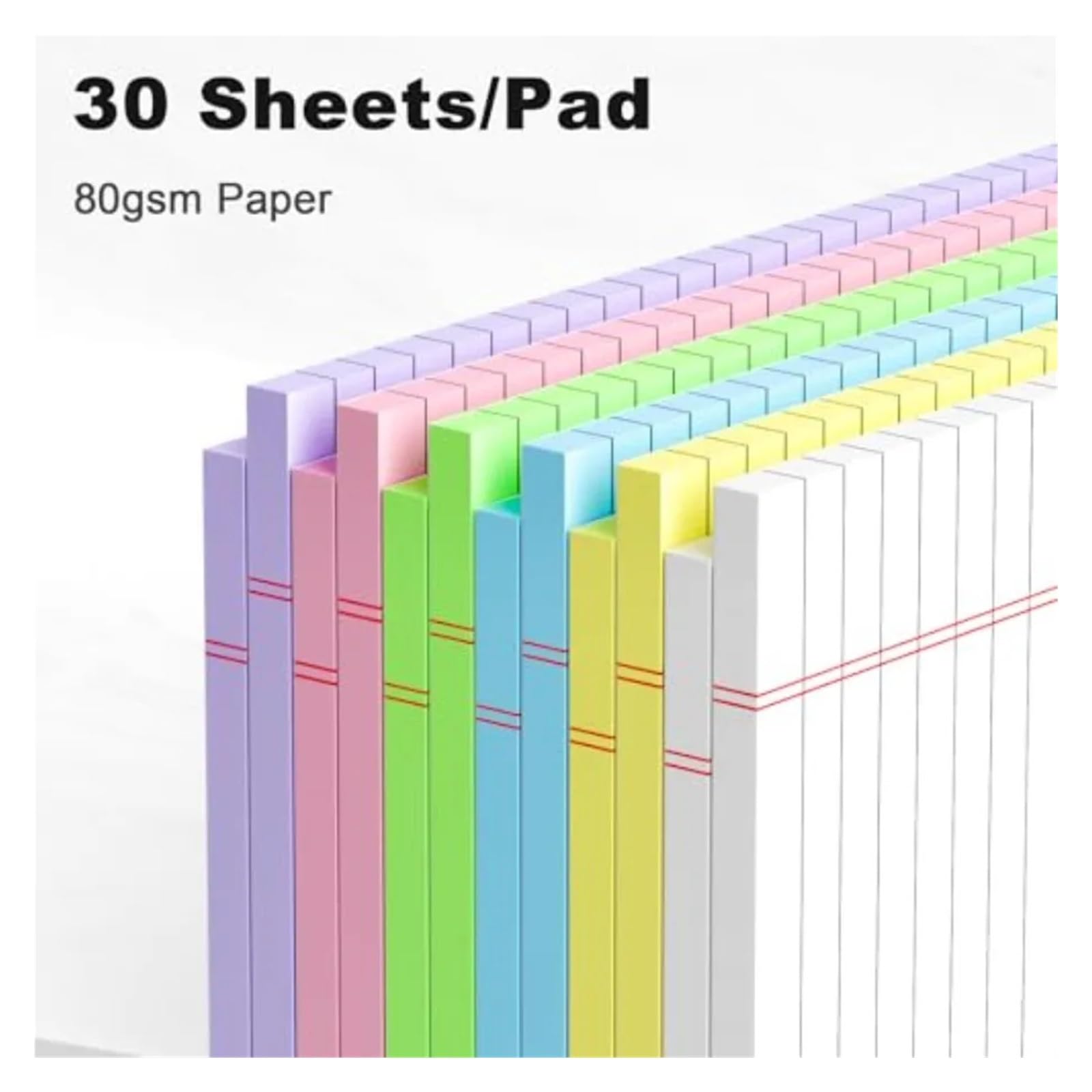 Taccuini Legali Colorati 4Pcs Piccoli Blocchi Legali 5x8 Pollici Colorato Nota Carta College Quaderni A Righe