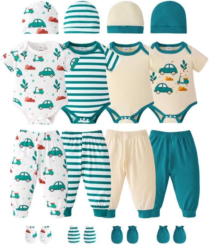 Baby Boy Girl Clothes Newborn Essentials Unisex Must Haves 20Pcs Set Cute Infant Outfits 0 3 6 9 12 18 Months