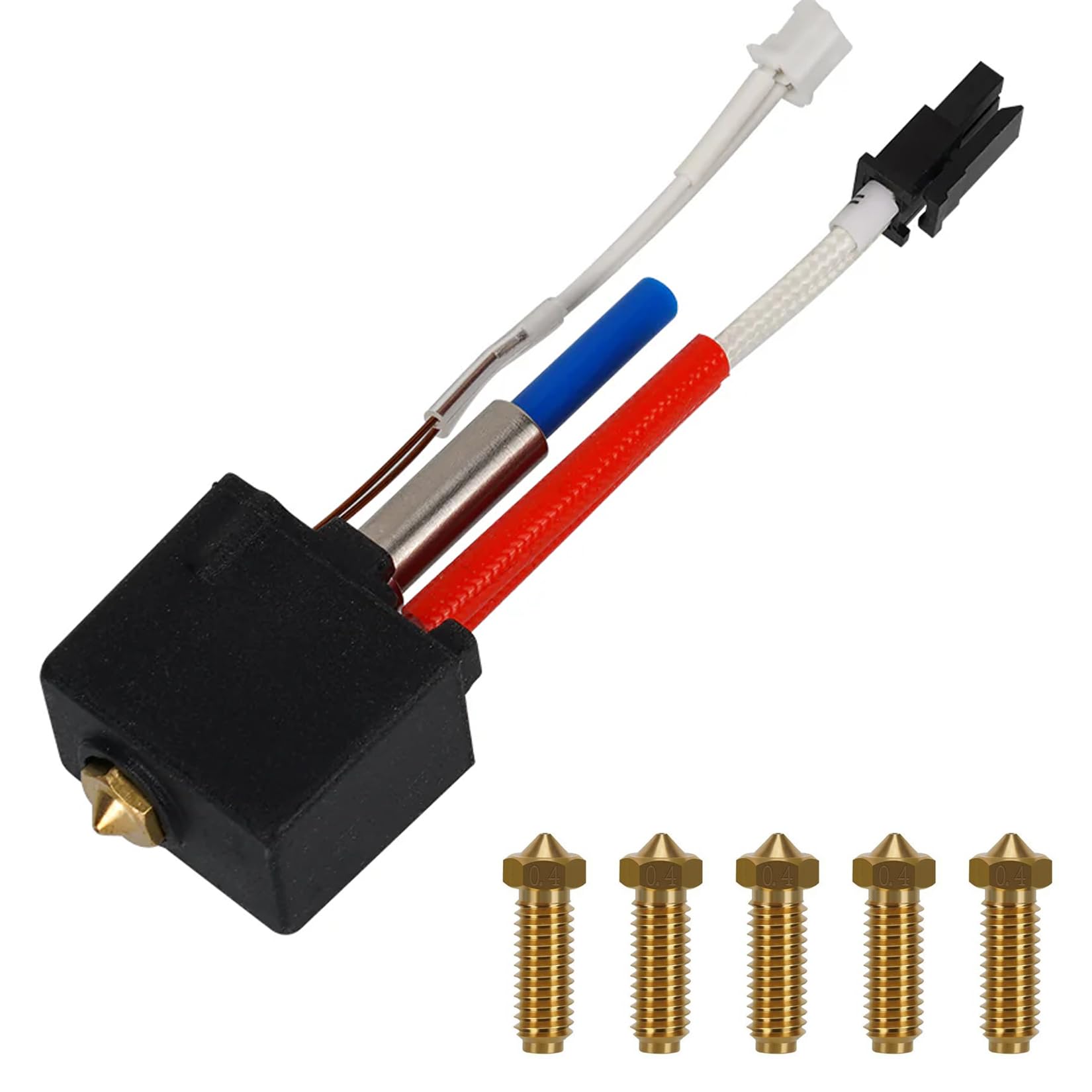 Hotend Kit for Anycubic Kobra 2 Series, 3D Printer Print Head Hot End Heating Block Kit for Anycubic Kobra 2, Kobra 2 Neo, Kobra 2 Pro, Kobra 2 Plus, Kobra 2 Max