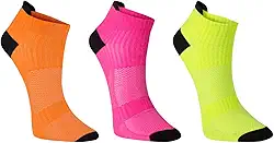 Kit 3 Pares Meia Performance Poliamida Unissex Cano Curto Soquete Esportiva Corrida Ciclismo