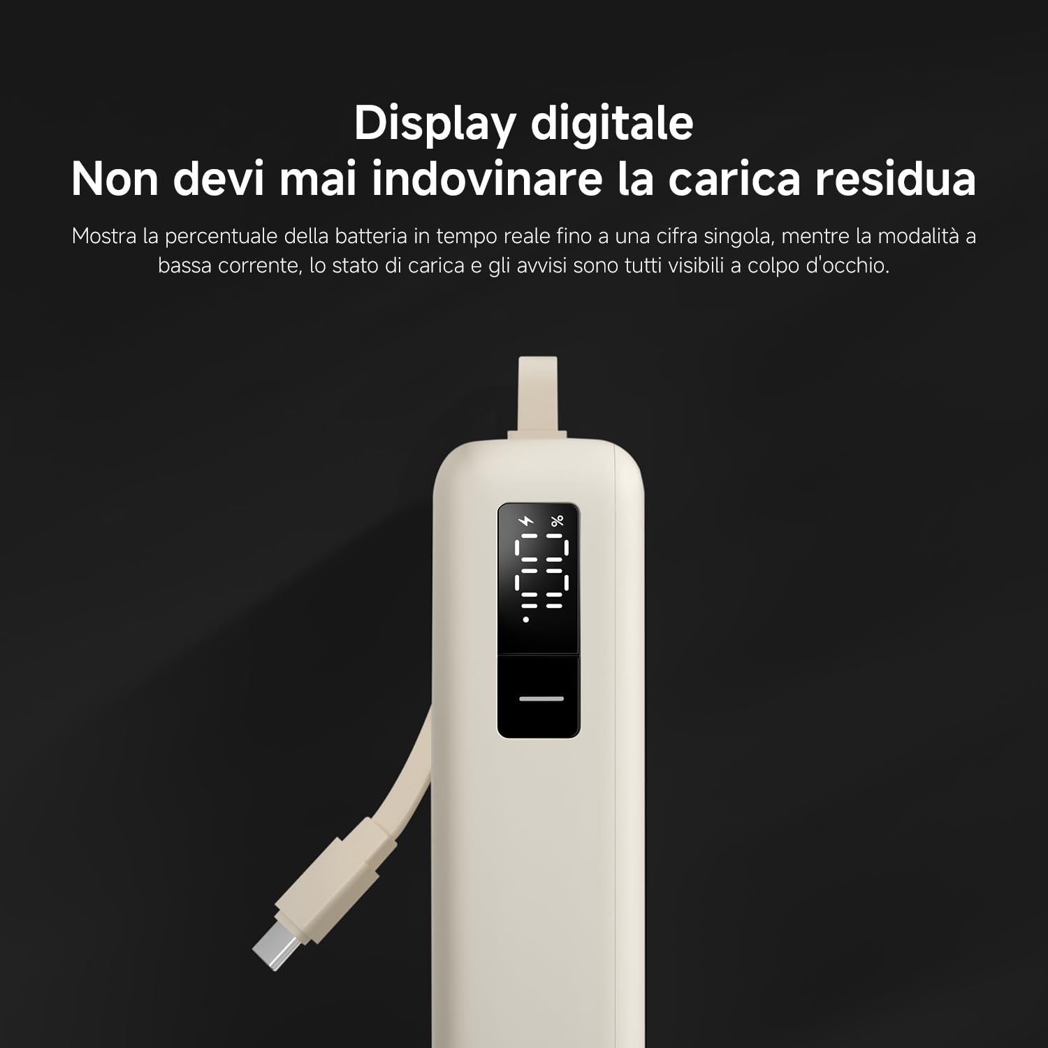 Xiaomi 67W Power Bank 20000mAh, Caricatore Portatile USB-C, Carica Rapida | Ricarica rapida 67W, 20000mAh, cavo USB-C integrato. Ricarica bidirezionale — alimenta 3 dispositivi insieme.
