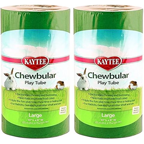 Kaytee 2 Pack of Chewbular Play Tubes, Large Size Cover
