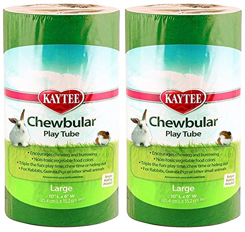Kaytee 2 Pack of Chewbular Play Tubes, Large Size