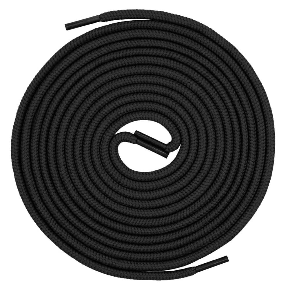 VSUDO2 Pairs Round Boot Laces, 5/32" Outdoor Work & Hiking Shoe Laces for Boots