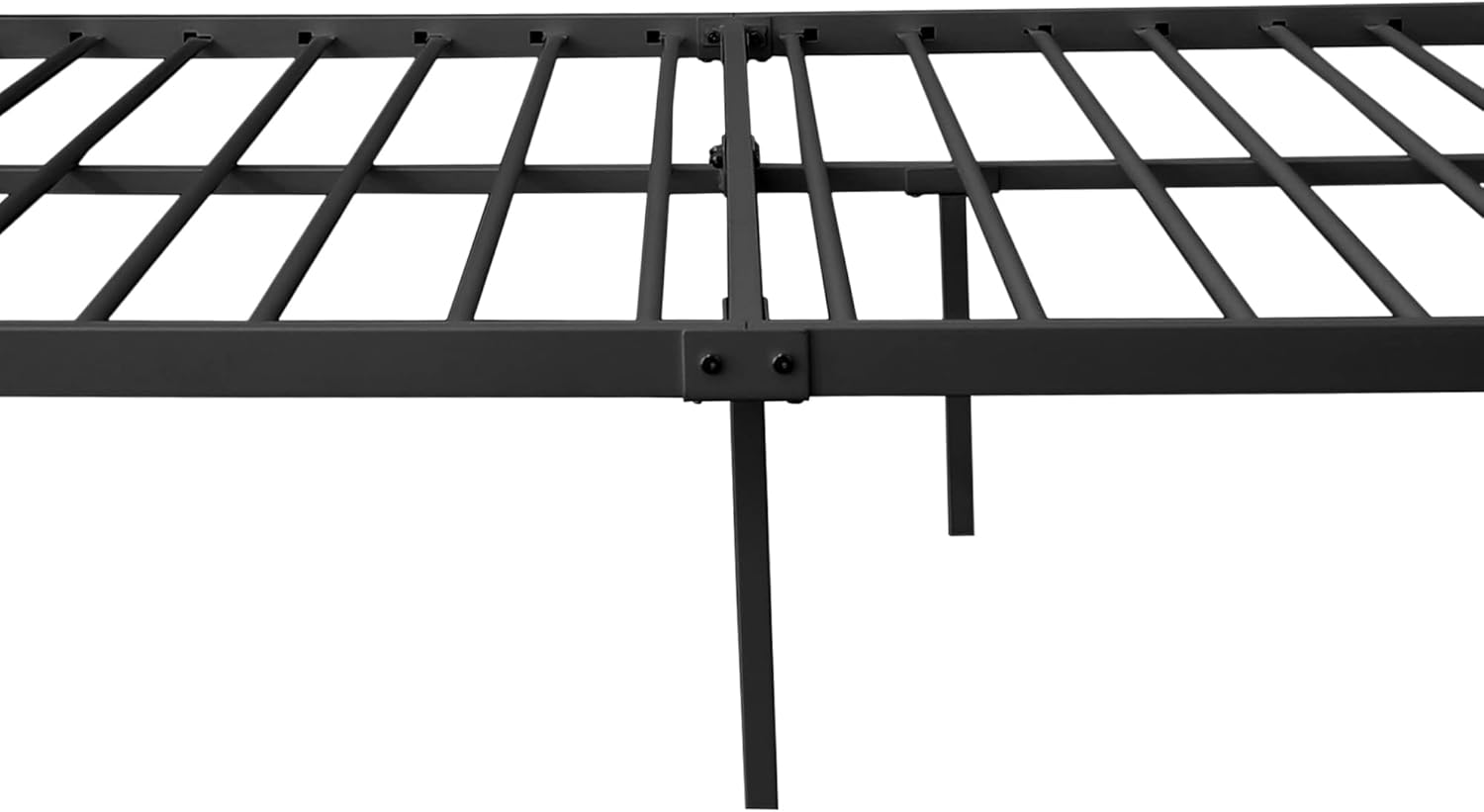 Metal Full Size Bed Frame Platform with Headboard and Footboard/Premium Steel Slat Support/Under Bed Storage/No Box Spring Needed/Easy Assembly (Black)