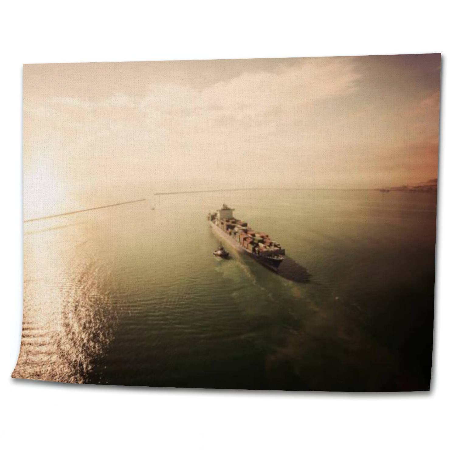 OEPWQIWEPZ Container Ship Export Import International Shipping Cargo DIY Digital Oil Painting Set Acrylic Oil Painting Arts Craft Paint by Number Kits for Adult Kids Beginner Children Wall Decor