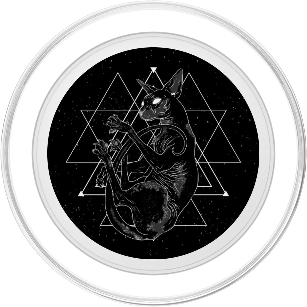 Celestial Sphynx Cat Gothic Occult Wicca Goth Witch PopSockets MagSafe PopGrip for iPhone