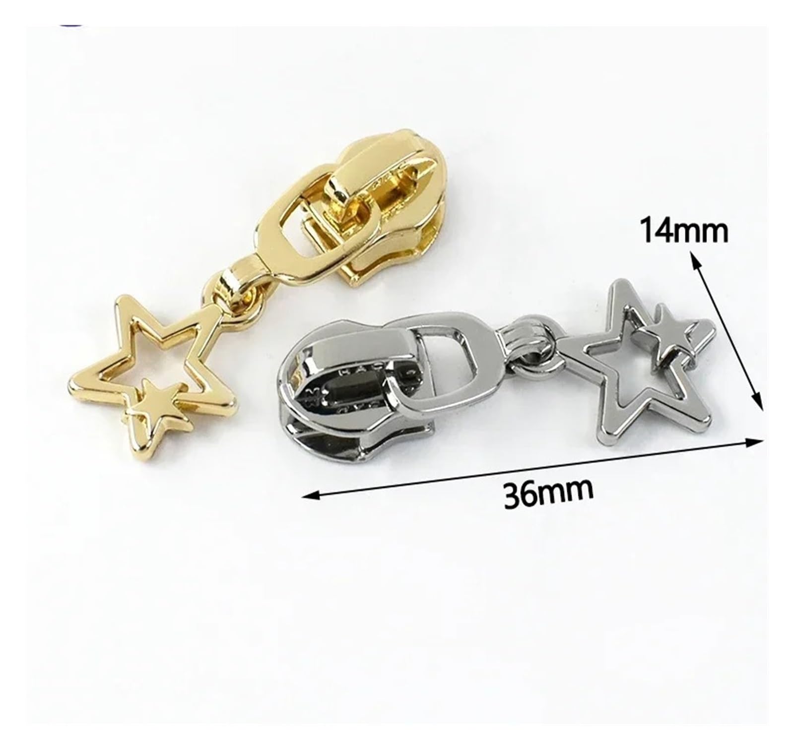 5/10/20 Pz 5# Cursori for Cerniere In Nylon Nastri for Tasche for Borse Testine Con Cerniera Kit Di Riparazione Ricambio Accessori for Cucire Fai Da Te(ZT199-09-Silver,20Pcs)