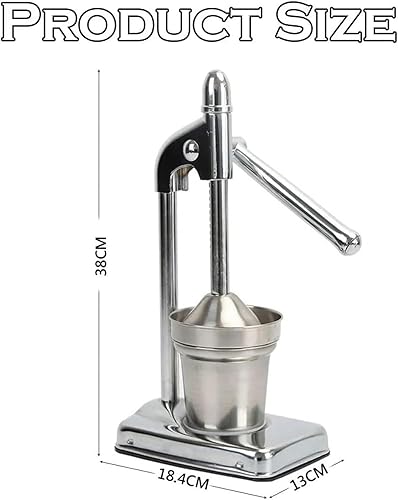 Miniatura 2 de Cast Iron Juicer Hand Press, Effective Stainless Steel Manual Juicer, with Non-Skid Cup Base Effort Saving Lever for Fresh Lemonade OrangeJuice for
