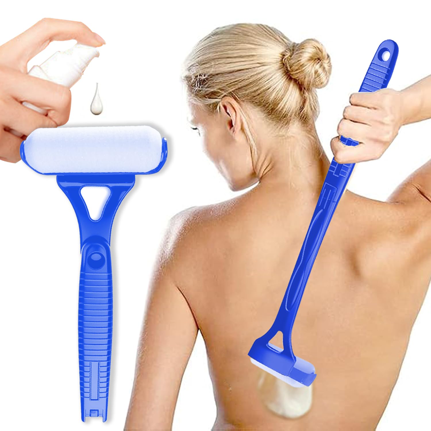 Back Lotion Applicator for Women Blue Lotion Applicator for Back Bearback Lotion Applicator
