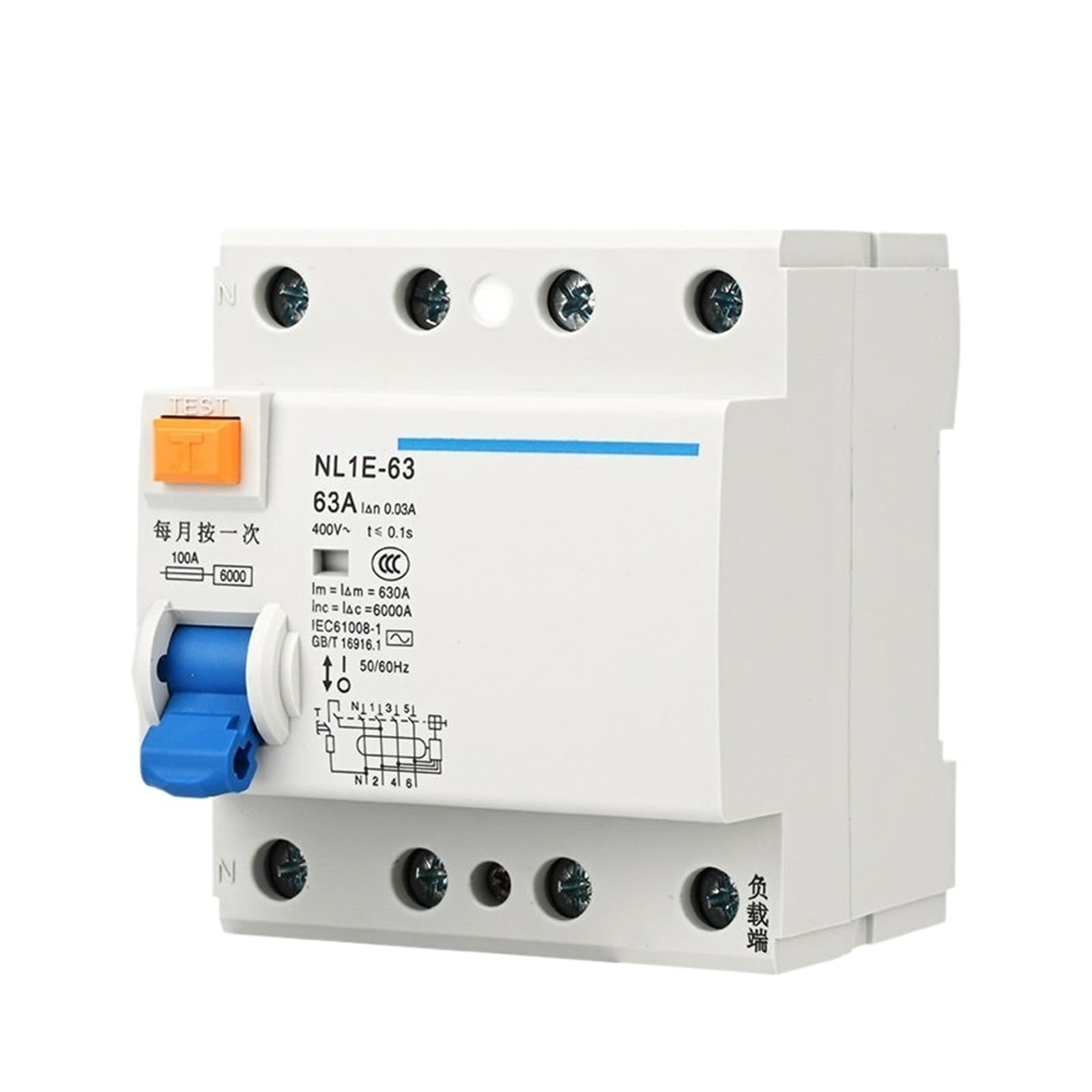 Interruptor doméstico NL1E-63 63A para proteger los electrodomésticos 3