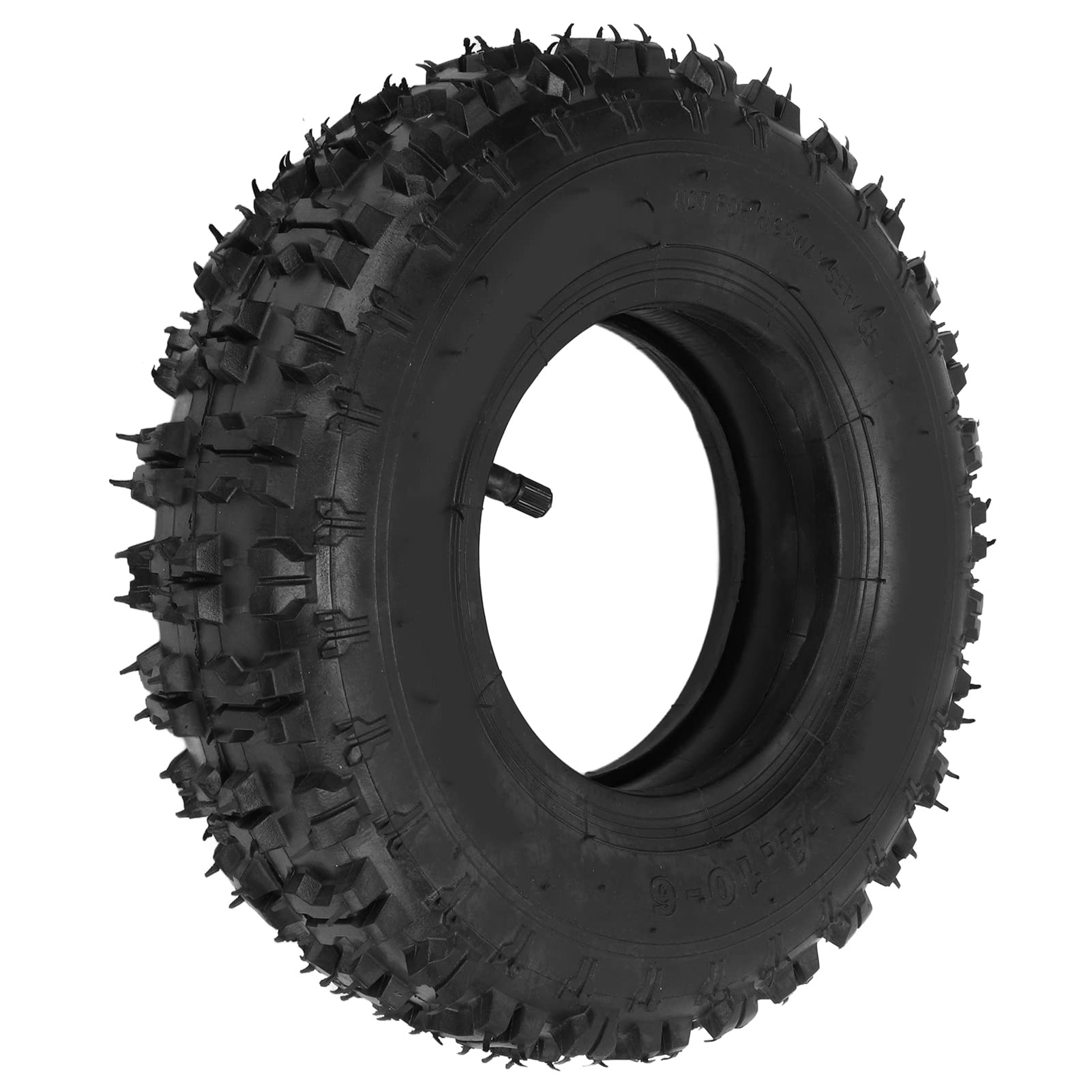 SUNGOOYUE 4.10?6 Neum¡§¡éTico Exterior de Tubo Interior de Campo Traviesa, Neum¡§¡éTico de Goma de Punta Recta Gruesa para ATV Go Kart Mini Quad 47cc 49cc Motocicleta de Nieve,4.10-6 Tire