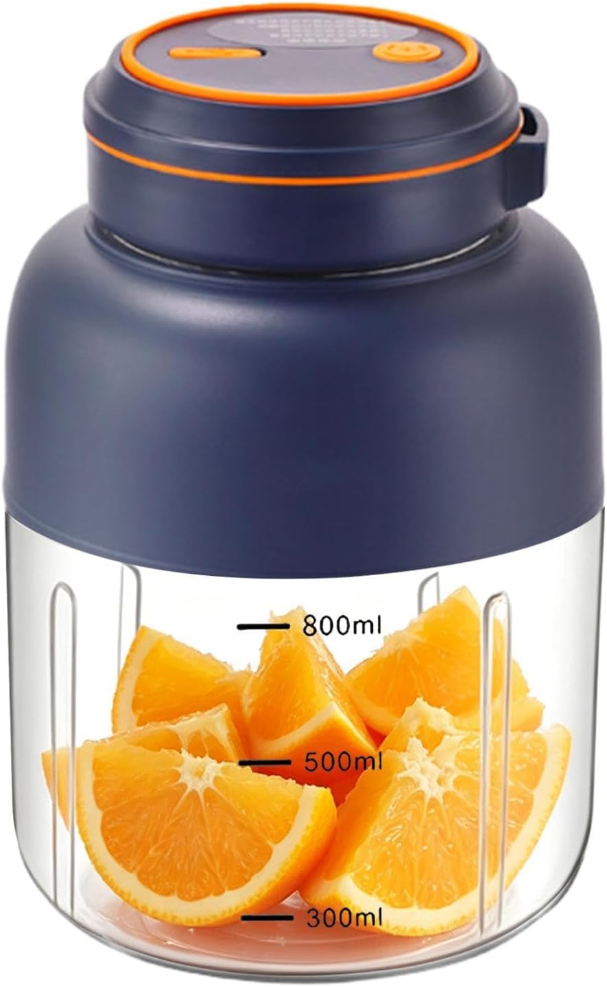 Cordless Juicer Blender, Lightweight Portable Maker, 6.89x4.45 Inches Rechargeable Device, Compact Juice Machine, Kitchen Holder with Easy Use, Home Accessories for Travel Camping Hiking Fitness Gym