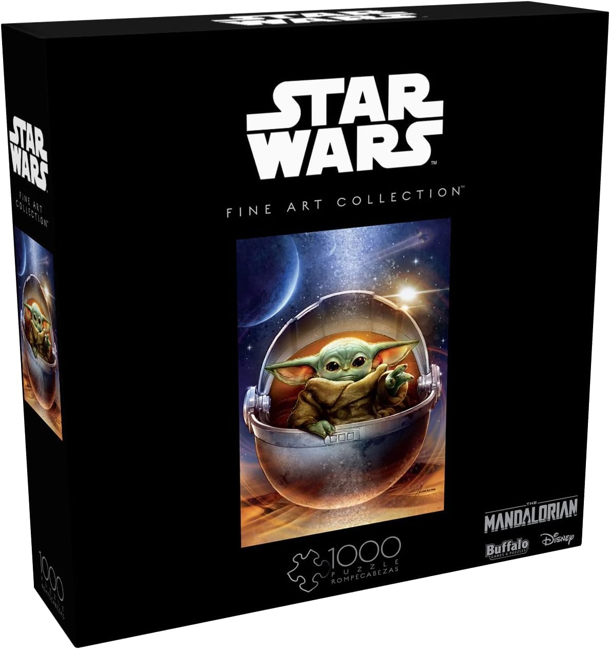 Puzzle Buffalo Games Star Wars: Galactic Child, 1000 Pezzi, Con Grogu, Dimensioni 68x50 Cm Circa