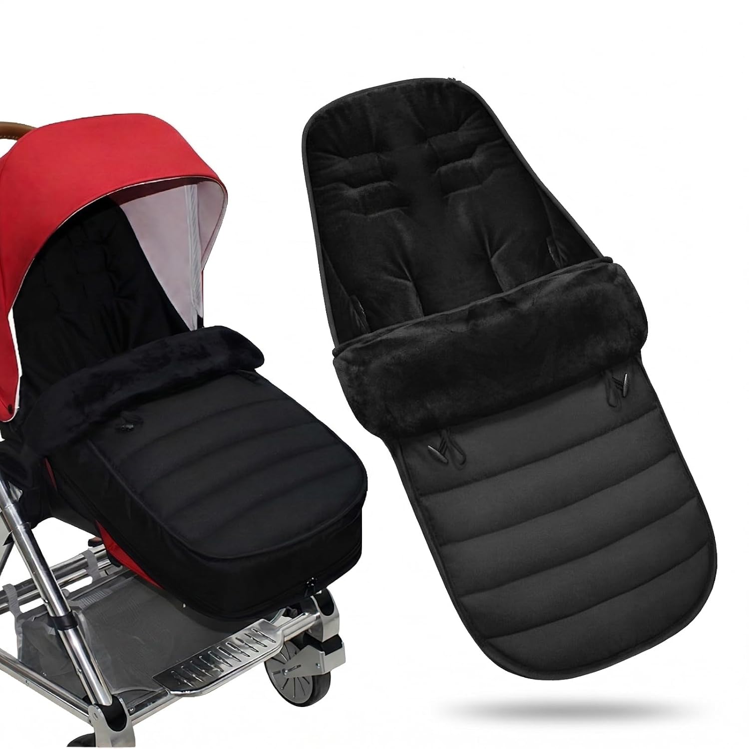 Warm & Cozy Winter Stroller Cover - Waterproof Bunting Bag for Baby with Soft Ultra-fine Fleece & Universal Fit for Strollers - Protective Footmuff Blanket for Ultimate Comfort in Wind, Rain & Snow