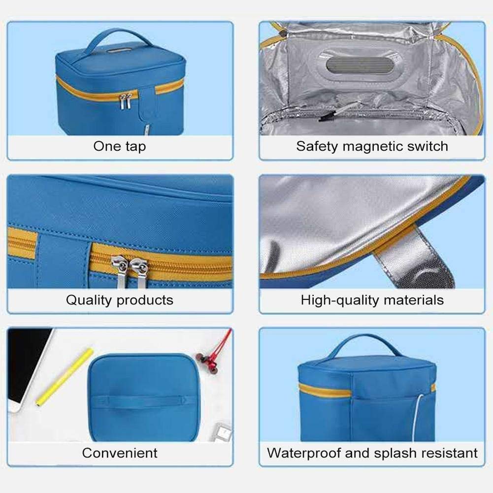 GZD Sterilizzatore UV Borsa, disinfezione Portatile sterilizzatore di Sicurezza, ha Condotto la disinfezione UV Pacchetto del Sacchetto, Multifunzionale sterilizzatore Box per Maschere/babybottle /