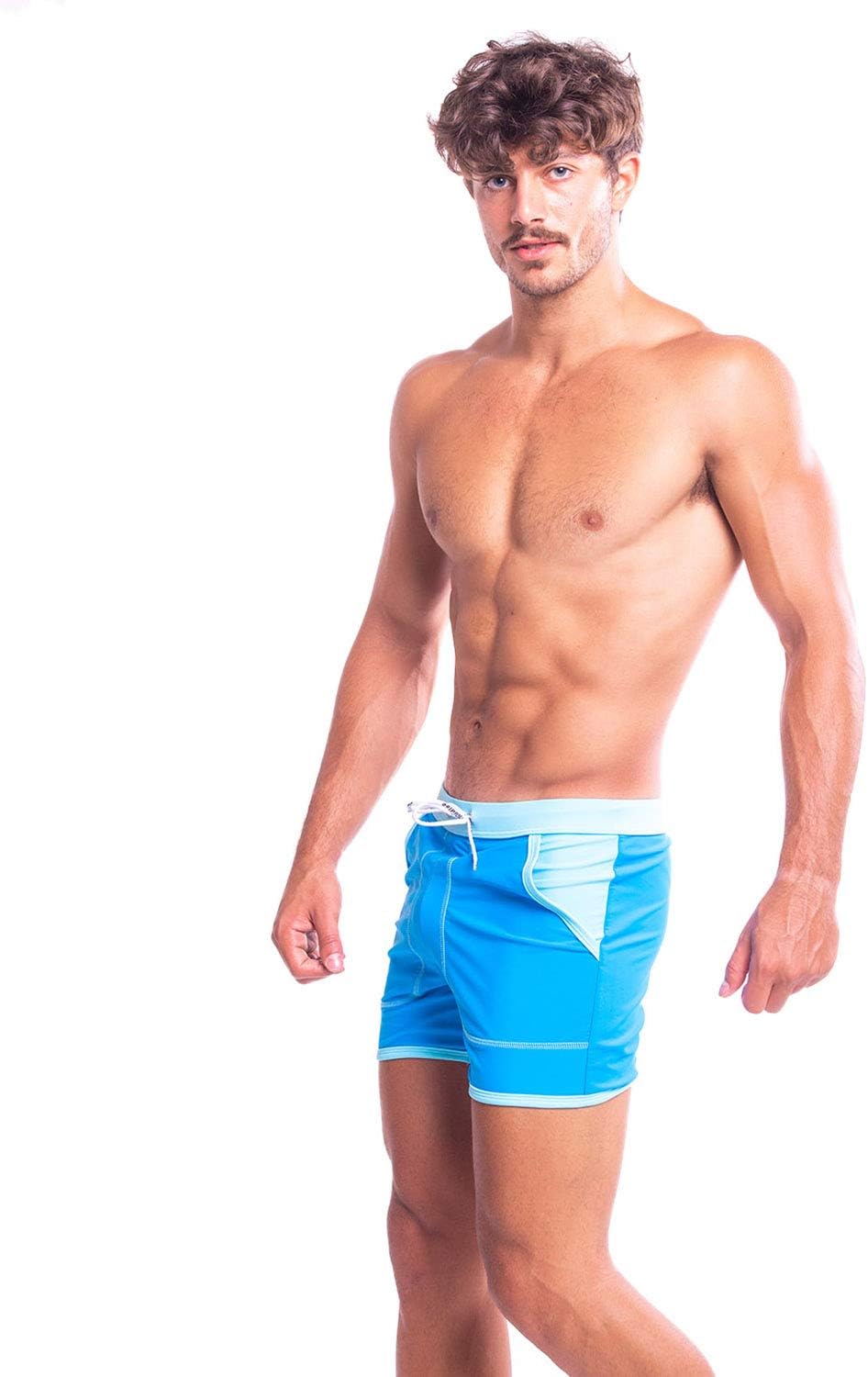 Taddlee Men Swimwear Swim Boxer Trunks Board Surf Briefs Quick Dry Pocket Shorts
