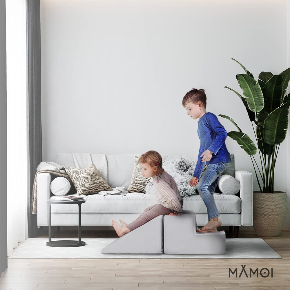 MAMOI Ladrillos de espuma suave para niños, parque de juegos para niños