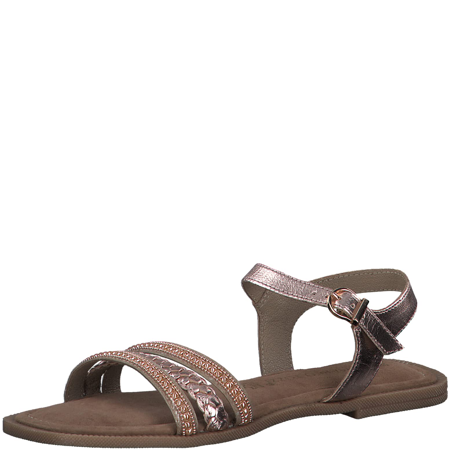 Marco Tozzi Women's 2-2-28118-20 Leather Sandals, Rose Gold CB, 40 EU, Rose Gold Cb, 8 UK
