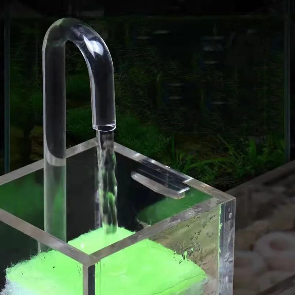 1pcs 8mm Acrylic Aquarium Connector Straight U Shape Tube Elbow Fish Tank Air Pump Air Tube Filter Connecting Accessories(25cm)