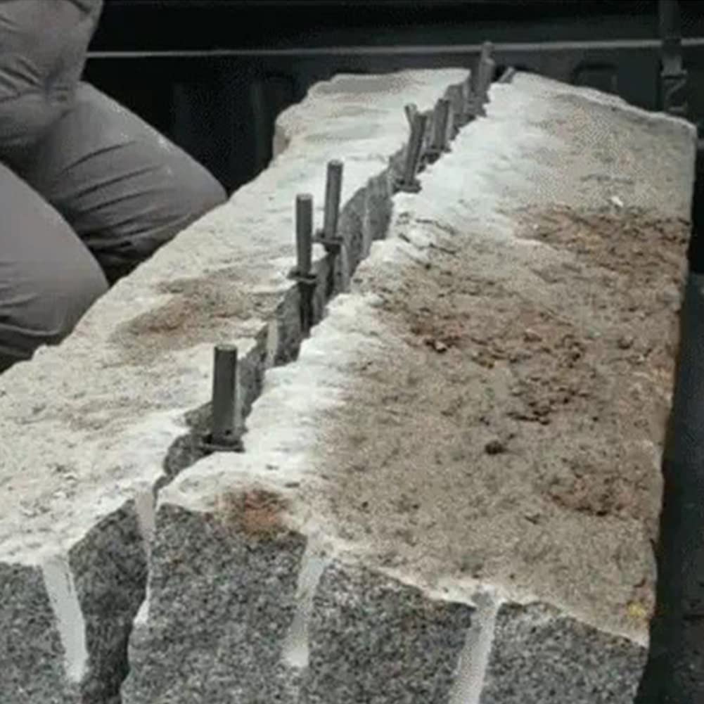 Rock Stone Splitters 30mm Metal Wedges Concrete Rock Splitter for Granite Marble
