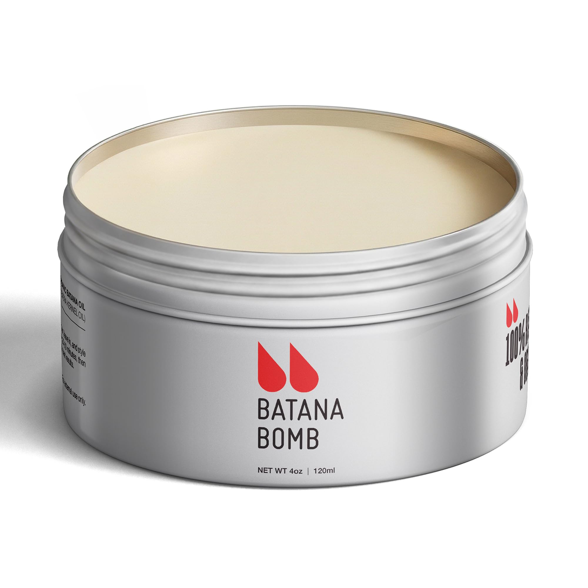 Beard Balm, Unscented Natural Beard Growth for men, Conditioner & Softener – Sensitive Skin, 100% Pure Organic Batana Oil, 4 oz