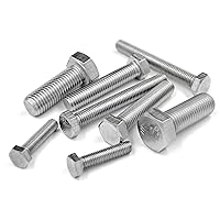 Vista 8 de Perno hexagonal M3-0.020 x 0.315 in, tornillos de cabeza hexagonal A2-70 (304) acero inoxidable, DIN933, pernos de grifo hexagonales totalmente