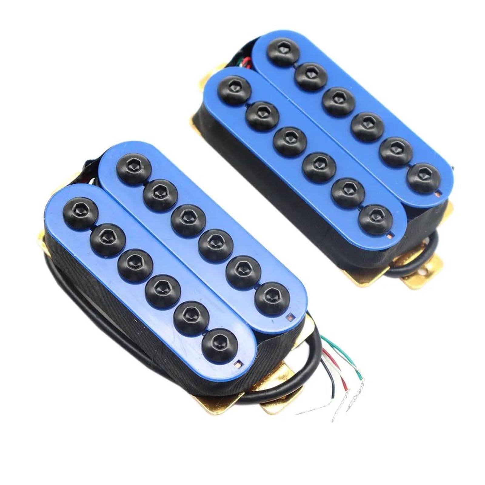 Ricambi Per Pickup Di Chitarra Elettrica 1 Set Di Pickup Per Chitarra | Stile pickup Humbucker per chitarra al manico a ponte(1set Blue)